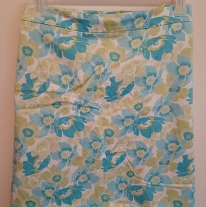 Womens plus Tropical skirt. Stretch